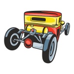 Naklejka kolorowa auto 81