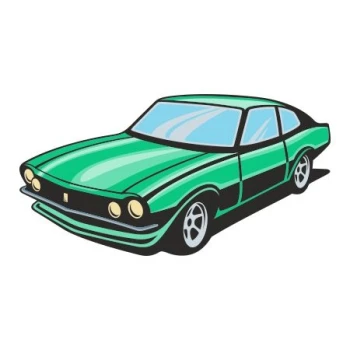  Naklejka kolorowa auto 9