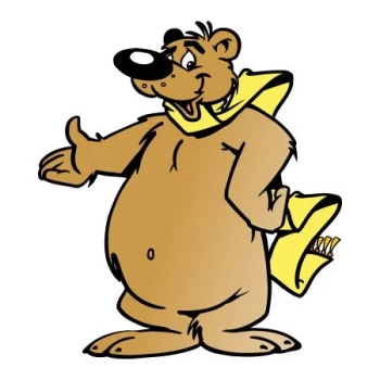  Naklejka kolorowa dla dzieci miś 14