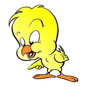  Naklejka kolorowa dla dzieci ptaszek Tweety 19