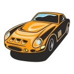 Naklejka kolorowa hot rod 18