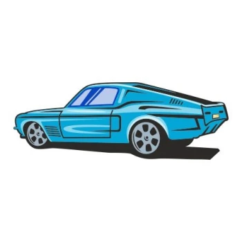 Naklejka kolorowa hot rod 19