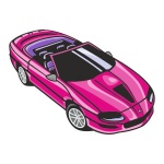 Naklejka kolorowa hot rod 32