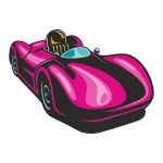Naklejka kolorowa hot rod 33