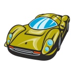 Naklejka kolorowa hot rod 34