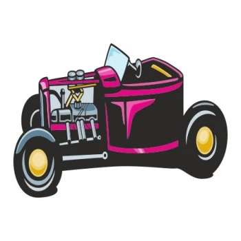  Naklejka kolorowa hot rod 35