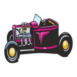 Naklejka kolorowa hot rod 35