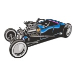 Naklejka kolorowa hot rod 53