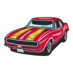 Naklejka kolorowa hot rod 58