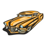 Naklejka kolorowa hot rod 59