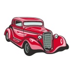 Naklejka kolorowa hot rod 60