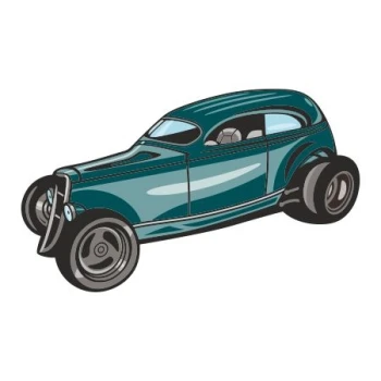  Naklejka kolorowa hot rod 61