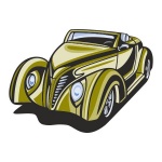 Naklejka kolorowa hot rod 78