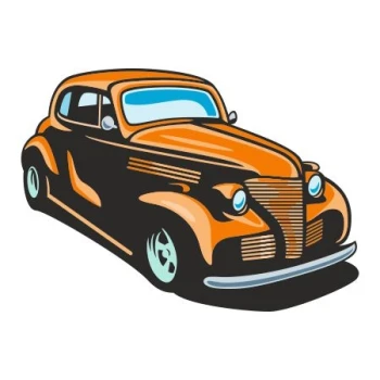  Naklejka kolorowa hot rod 92