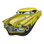 Naklejka kolorowa hot rod 93