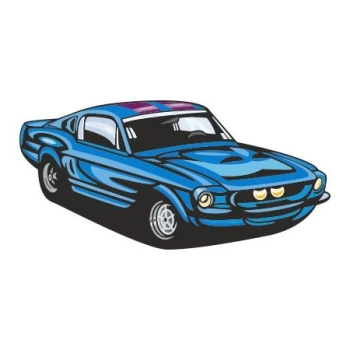  Naklejka kolorowa hot rod 115