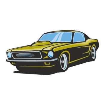  Naklejka kolorowa hot rod 118