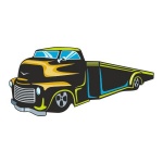 Naklejka kolorowa hot rod 139