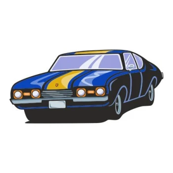  Naklejka kolorowa hot rod 141