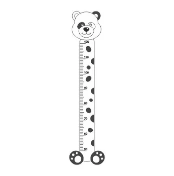  naklejka miarka wzrostu miś panda 17
