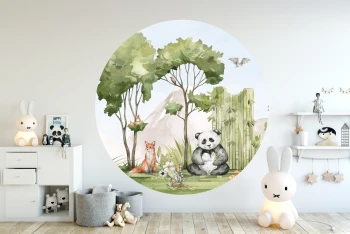  Naklejka tkaninowa miś panda mn025