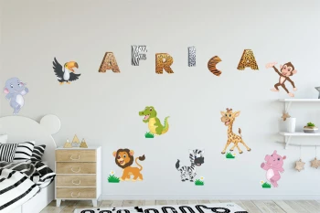  naklejki kolorowe africa zestaw 27