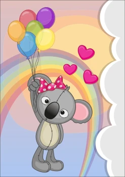  Plakat dla dzieci koala p091