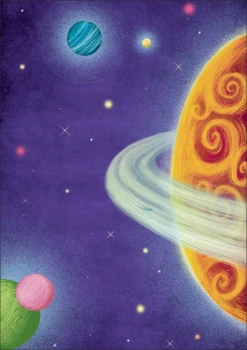  Plakat dla dzieci kosmos p035