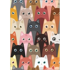 Plakat dla dzieci koty p058