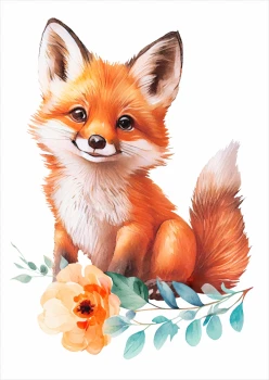  Plakat dla dzieci lisek PS243
