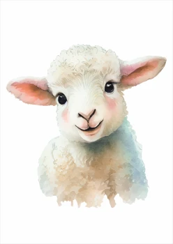  Plakat dla dzieci owieczka PS219