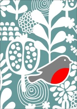  Plakat dla dzieci ptaszek p076