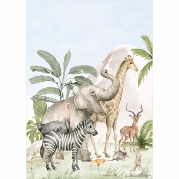 Plakat dla dzieci zebra PS077