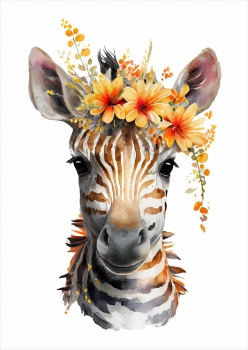  Plakat dla dzieci zebra PS204