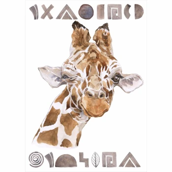  Plakat dla dzieci żyrafa PS024