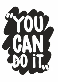  Plakat napis 33 You can do it