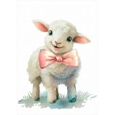 Plakat dla dzieci owieczka PS231