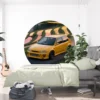 nd016n_w2 Naklejka koło samochód Żółty Hatchback i Tarasy Ryżowe we wnętrzu – wizualizacja 2