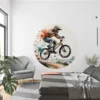 Naklejka koło rower BMX Tuszem i Akwarelą we wnętrzu – wizualizacja 2
